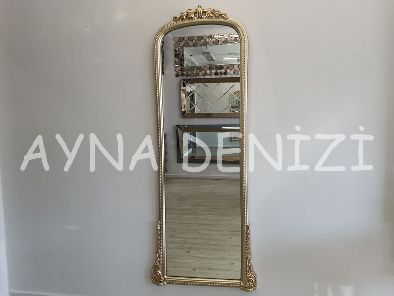 Matmazel Model Platin Altın Renk Boy Aynası