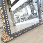 Sinyora Model Antrasit Altın Renk Ayaklı Boy Aynası-19