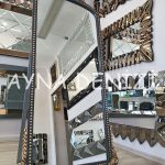 Sinyora Model Antrasit Altın Renk Ayaklı Boy Aynası-8