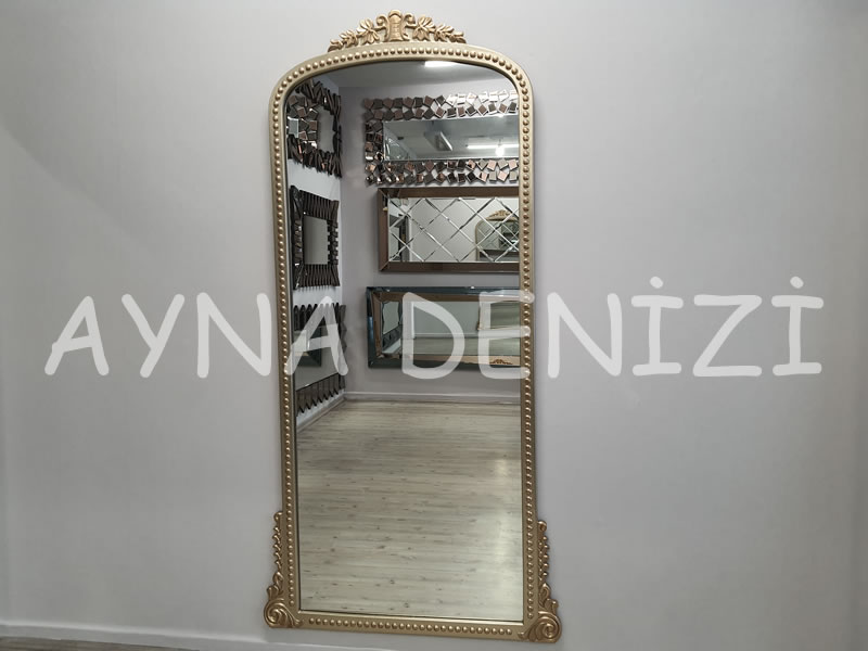 Sinyora Model Platin Altın Renk Boy Aynası