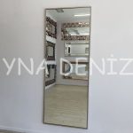 Majeste Elegant Model Silver Gümüş Renk Metal Çerçeveli Boy Aynası-1