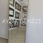 Majeste Elegant Model Silver Gümüş Renk Metal Çerçeveli Boy Aynası-11