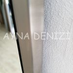 Majeste Elegant Model Silver Gümüş Renk Metal Çerçeveli Boy Aynası-19