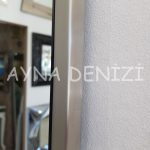 Majeste Elegant Model Silver Gümüş Renk Metal Çerçeveli Boy Aynası-20