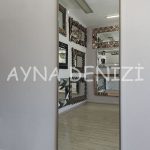 Majeste Elegant Model Silver Gümüş Renk Metal Çerçeveli Boy Aynası-9