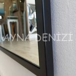 Majeste Elegant Model Siyah Renk Metal Çerçeveli Boy Aynası-18