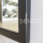 Majeste Elegant Model Siyah Renk Metal Çerçeveli Boy Aynası-19