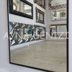 Majeste Elegant Model Siyah Renk Metal Çerçeveli Boy Aynası-21