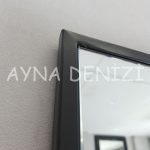 Majeste Elegant Model Siyah Renk Metal Çerçeveli Boy Aynası-23