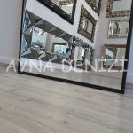 Majeste Elegant Model Siyah Renk Metal Çerçeveli Boy Aynası-24