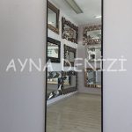 Majeste Elegant Model Siyah Renk Metal Çerçeveli Boy Aynası-4