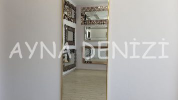 Majeste Elegant Model Yellow Gold Altın Renk Metal Çerçeveli Boy Aynası