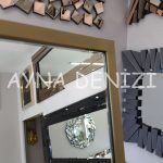 Majeste Luxury Model Gold Altın Renk Metal Çerçeveli Ayaklı Boy Aynası-17
