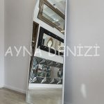Matilda Elegant Model Beyaz Renk Metal Çerçeveli Boy Aynası-12