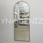 Matilda Elegant Model Gold Altın Renk Metal Çerçeveli Boy Aynası-1