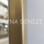 Matilda Elegant Model Gold Altın Renk Metal Çerçeveli Boy Aynası-11