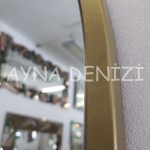 Matilda Elegant Model Gold Altın Renk Metal Çerçeveli Boy Aynası-12