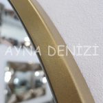 Matilda Elegant Model Gold Altın Renk Metal Çerçeveli Boy Aynası-17