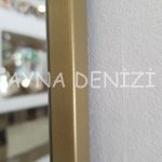 Matilda Elegant Model Gold Altın Renk Metal Çerçeveli Boy Aynası-18