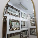 Matilda Elegant Model Gold Altın Renk Metal Çerçeveli Boy Aynası-19