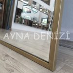 Matilda Elegant Model Gold Altın Renk Metal Çerçeveli Boy Aynası-23