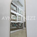 Matilda Elegant Model Gold Altın Renk Metal Çerçeveli Boy Aynası-4