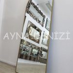 Matilda Elegant Model Gold Altın Renk Metal Çerçeveli Boy Aynası-9