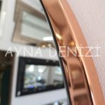 Matilda Elegant Model Rose Gold Altın Renk Metal Çerçeveli Boy Aynası-14