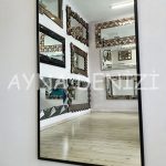 Matilda Elegant Model Siyah Renk Metal Çerçeveli Boy Aynası-14