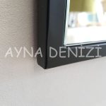 Matilda Elegant Model Siyah Renk Metal Çerçeveli Boy Aynası-18