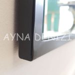 Matilda Elegant Model Siyah Renk Metal Çerçeveli Boy Aynası-20