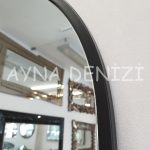Matilda Elegant Model Siyah Renk Metal Çerçeveli Boy Aynası-21
