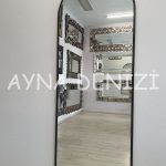 Matilda Elegant Model Siyah Renk Metal Çerçeveli Boy Aynası-4