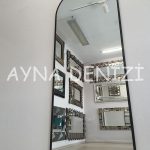 Matilda Elegant Model Siyah Renk Metal Çerçeveli Boy Aynası-5