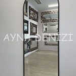 Matilda Elegant Model Siyah Renk Metal Çerçeveli Boy Aynası-9