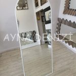 Matilda Luxury Model Beyaz Renk Metal Çerçeveli Ayaklı Boy Aynası-10