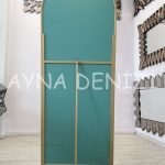 Matilda Luxury Model Gold Altın Renk Metal Çerçeveli Ayaklı Boy Aynası-11