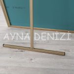 Matilda Luxury Model Gold Altın Renk Metal Çerçeveli Ayaklı Boy Aynası-22