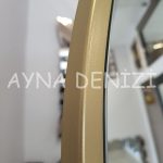 Matilda Luxury Model Gold Altın Renk Metal Çerçeveli Ayaklı Boy Aynası-24