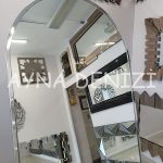 Matilda Luxury Model Platin Gümüş Renk Metal Çerçeveli Ayaklı Boy Aynası-19