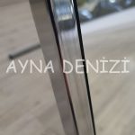 Matilda Luxury Model Platin Gümüş Renk Metal Çerçeveli Ayaklı Boy Aynası-21