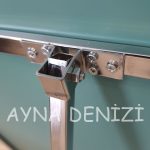 Matilda Luxury Model Platin Gümüş Renk Metal Çerçeveli Ayaklı Boy Aynası-23