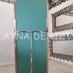 Matilda Luxury Model Rose Gold Altın Renk Metal Çerçeveli Ayaklı Boy Aynası-11