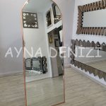 Matilda Luxury Model Rose Gold Altın Renk Metal Çerçeveli Ayaklı Boy Aynası-4