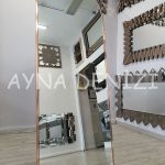 Matilda Luxury Model Rose Gold Altın Renk Metal Çerçeveli Ayaklı Boy Aynası-6
