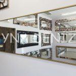 Royal Elegant Model Gold Altın Renk Metal Çerçeveli Dekoratif Ayna-1