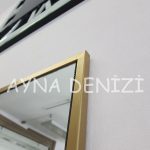 Royal Elegant Model Gold Altın Renk Metal Çerçeveli Dekoratif Ayna-13