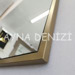 Royal Elegant Model Gold Altın Renk Metal Çerçeveli Dekoratif Ayna-22
