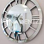 Deluxe Future Silver Model Üçlü Set Aynalı Saatli Niş Takımı-11