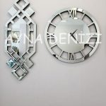 Deluxe Future Silver Model Üçlü Set Aynalı Saatli Niş Takımı-18